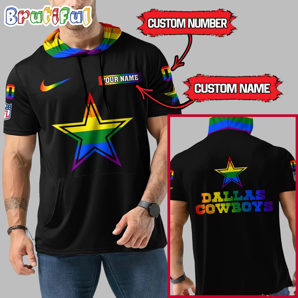 NFL Dallas Cowboys LGBT Workout Hoodie Tank Tops Custom LGBT Pride Shirt