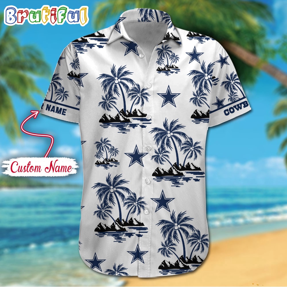 NFL Dallas Cowboys Palm Tree Tropical Summer Hawaiian Shirt 1