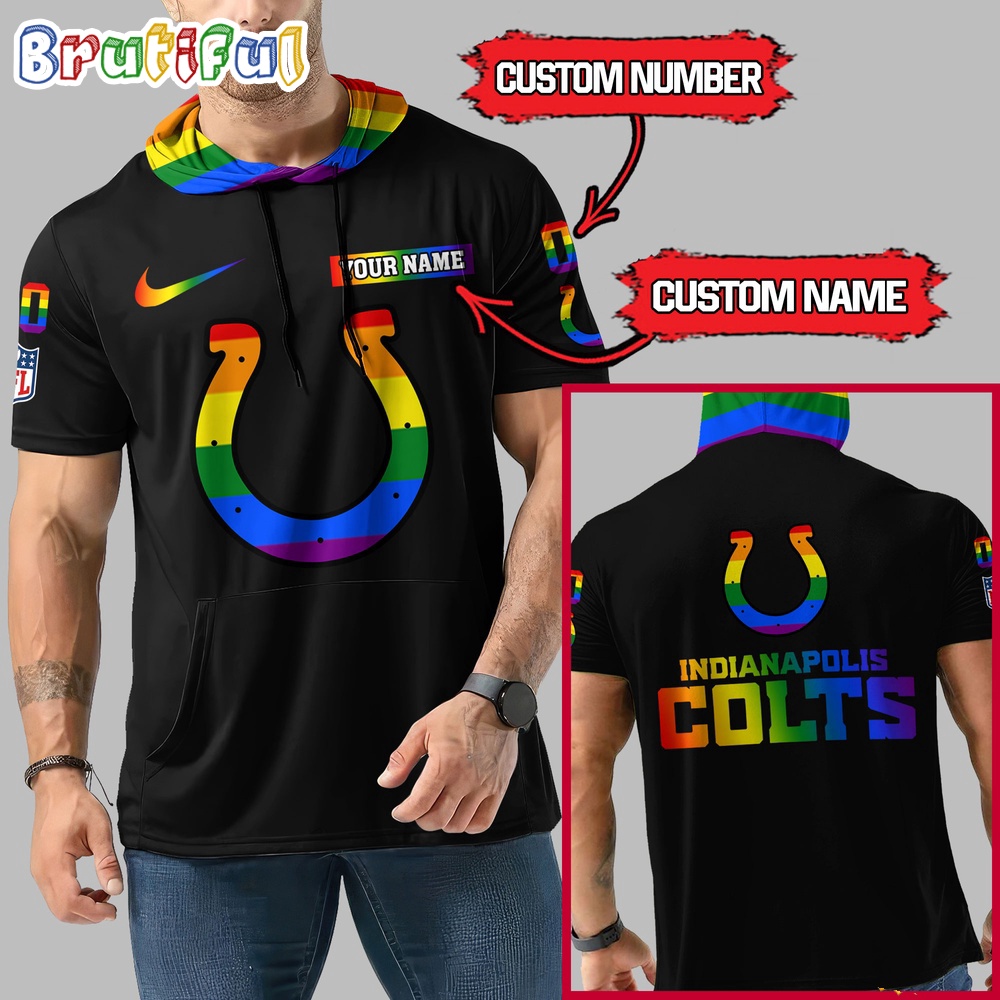 NFL Indianapolis Colts LGBT Workout Hoodie Tank Tops Custom LGBT Pride Shirt