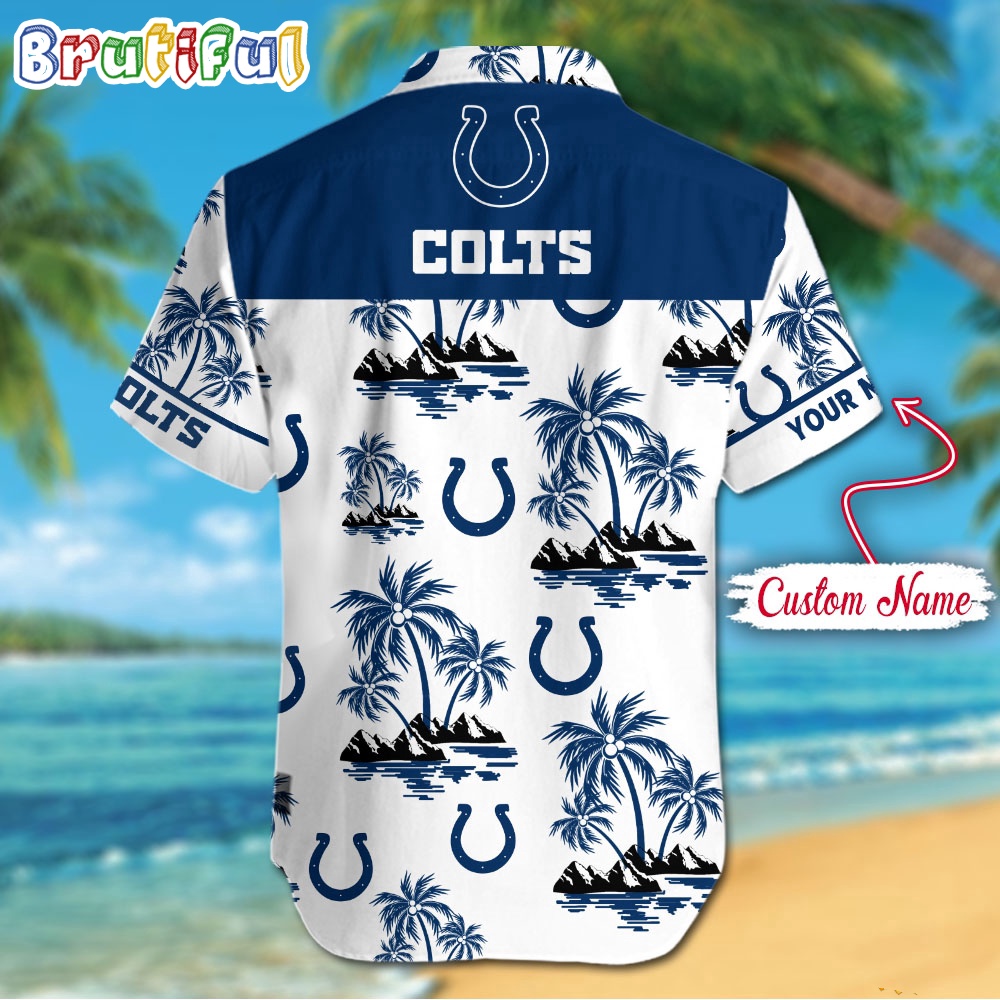 NFL Indianapolis Colts Palm Tree Tropical Summer Hawaiian Shirt 2