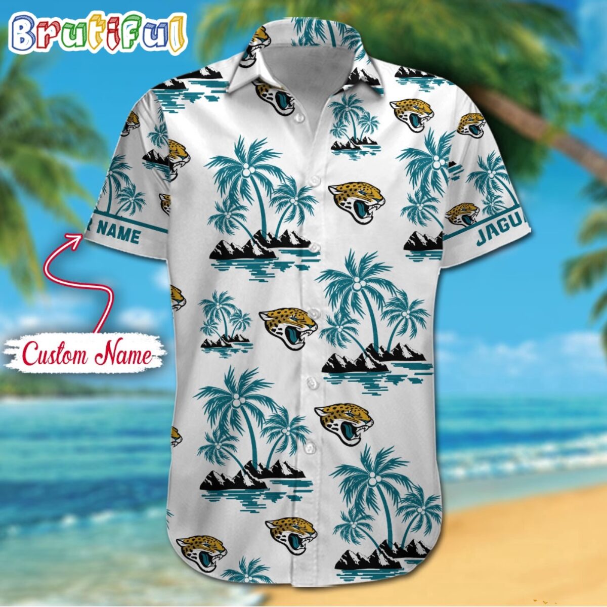 NFL Jacksonville Jaguars Palm Tree Tropical Summer Hawaiian Shirt