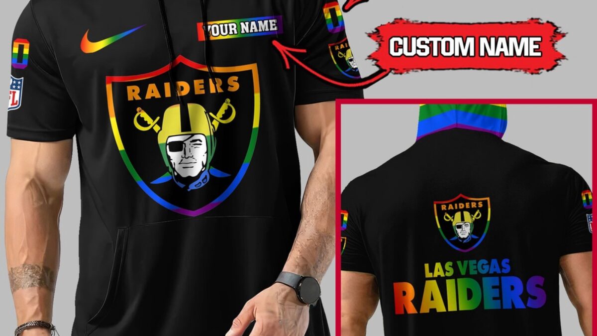 NFL Las Vegas Raiders LGBT Workout Hoodie Tank Tops Custom LGBT