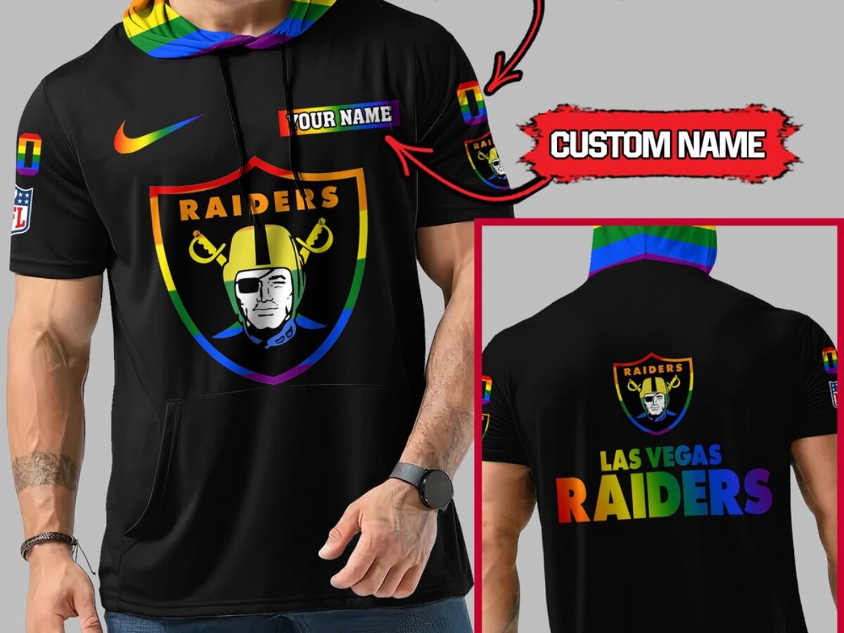 NFL Las Vegas Raiders LGBT Workout Hoodie Tank Tops Custom LGBT