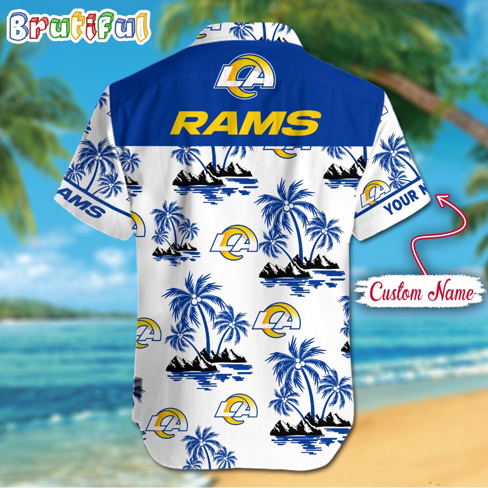 NFL Los Angeles Rams Palm Tree Tropical Summer Hawaiian Shirt 2