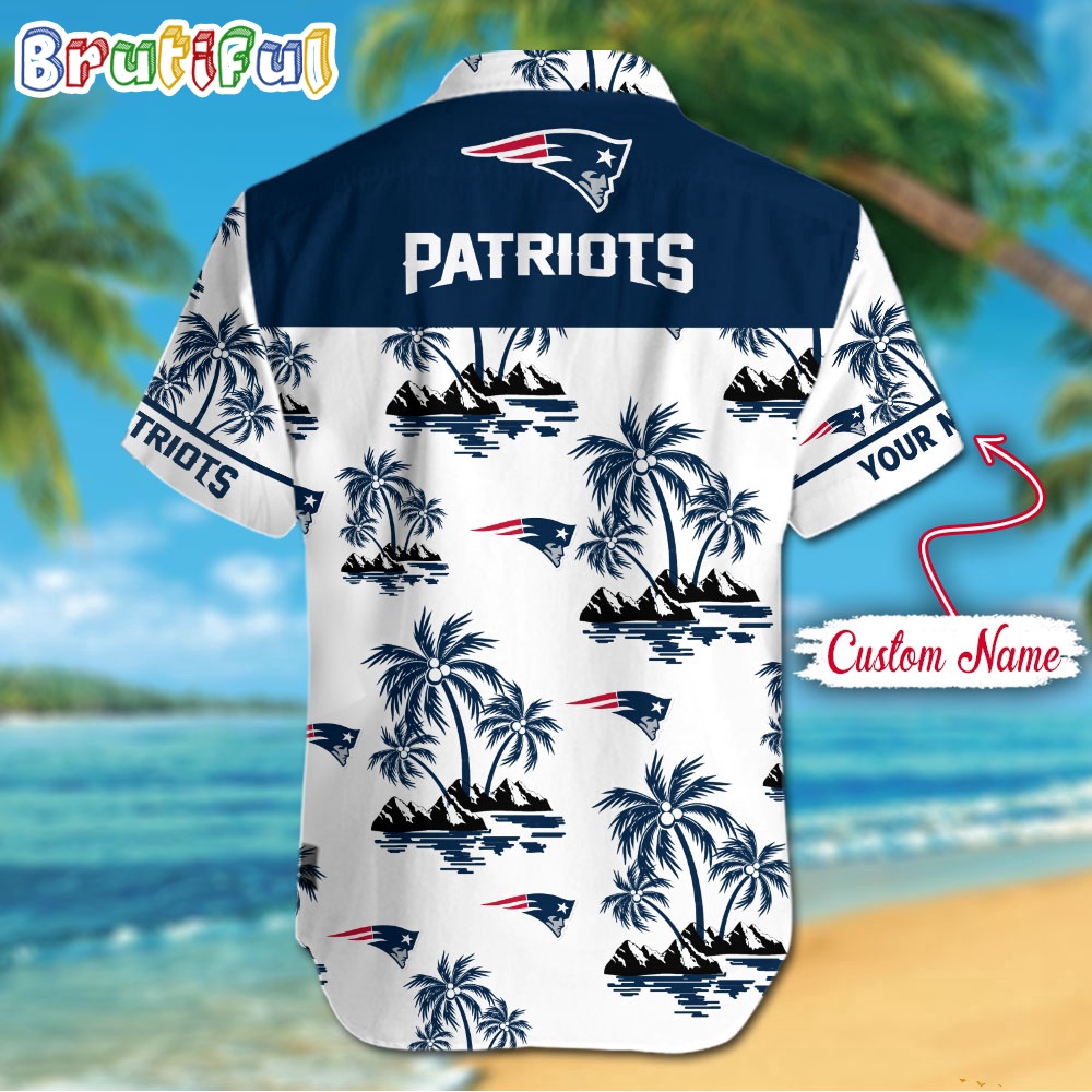 NFL New England Patriots Palm Tree Tropical Summer Hawaiian Shirt 2