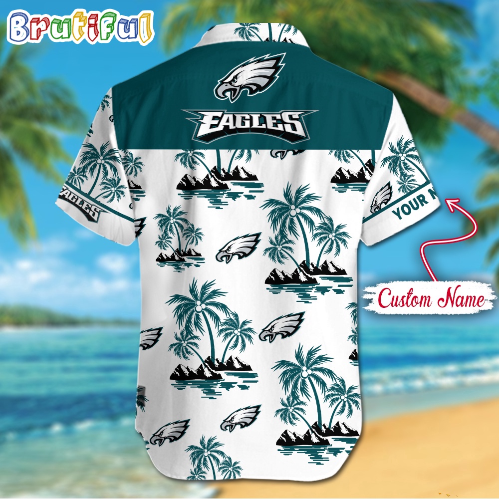 NFL Philadelphia Eagles Palm Tree Tropical Summer Hawaiian Shirt 2