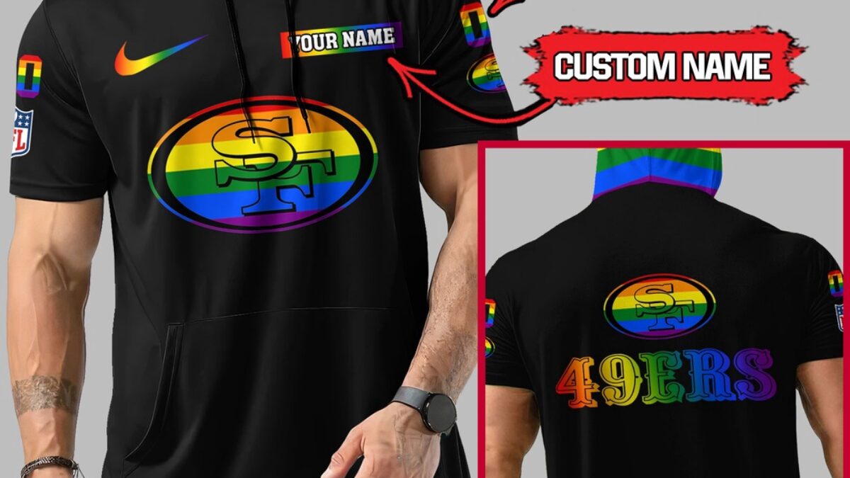 NFL San Francisco 49ers LGBT Workout Hoodie Tank Tops Custom LGBT