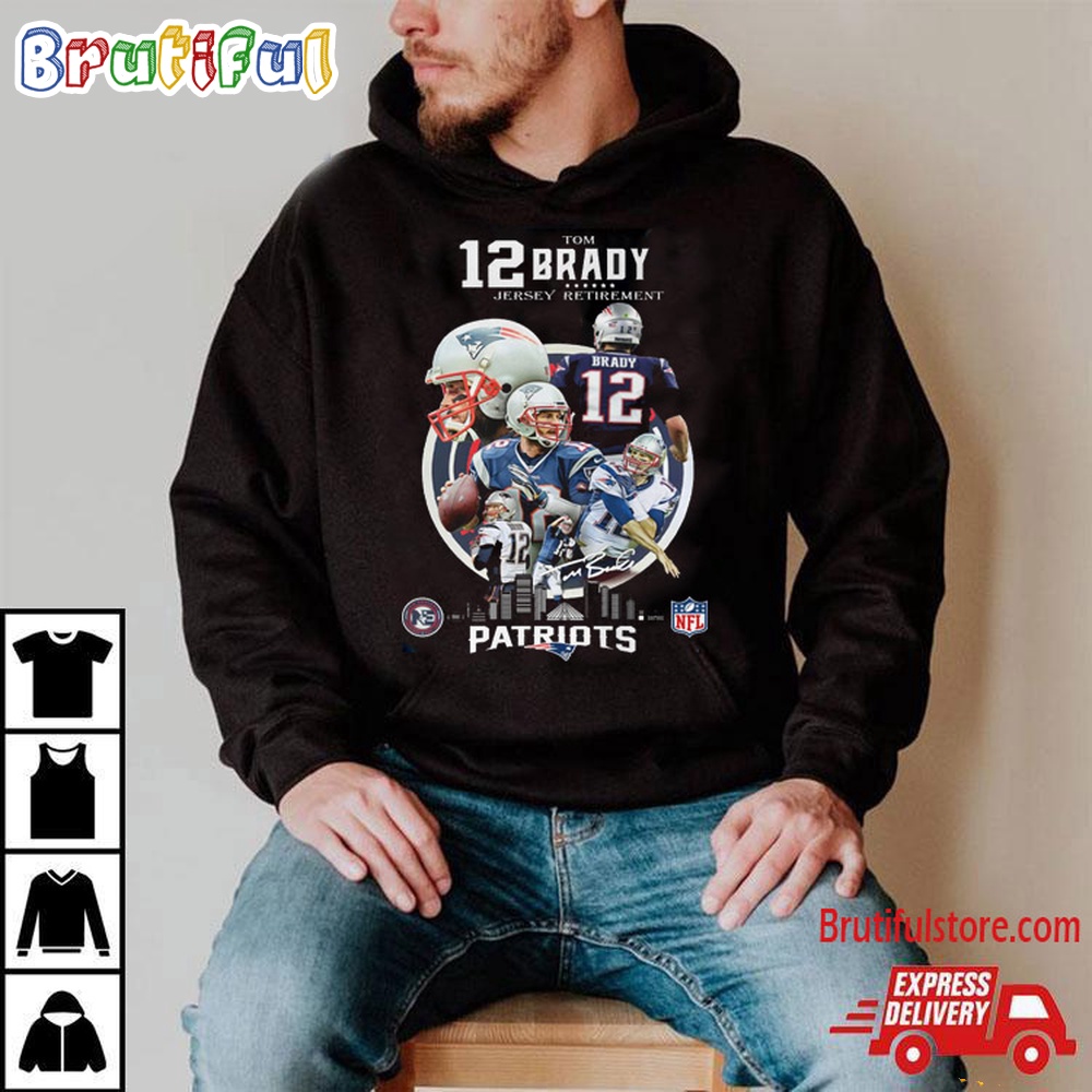 NFL Tom Brady Jersey Retirement New England Patriots Football 2024 T Shirt 2