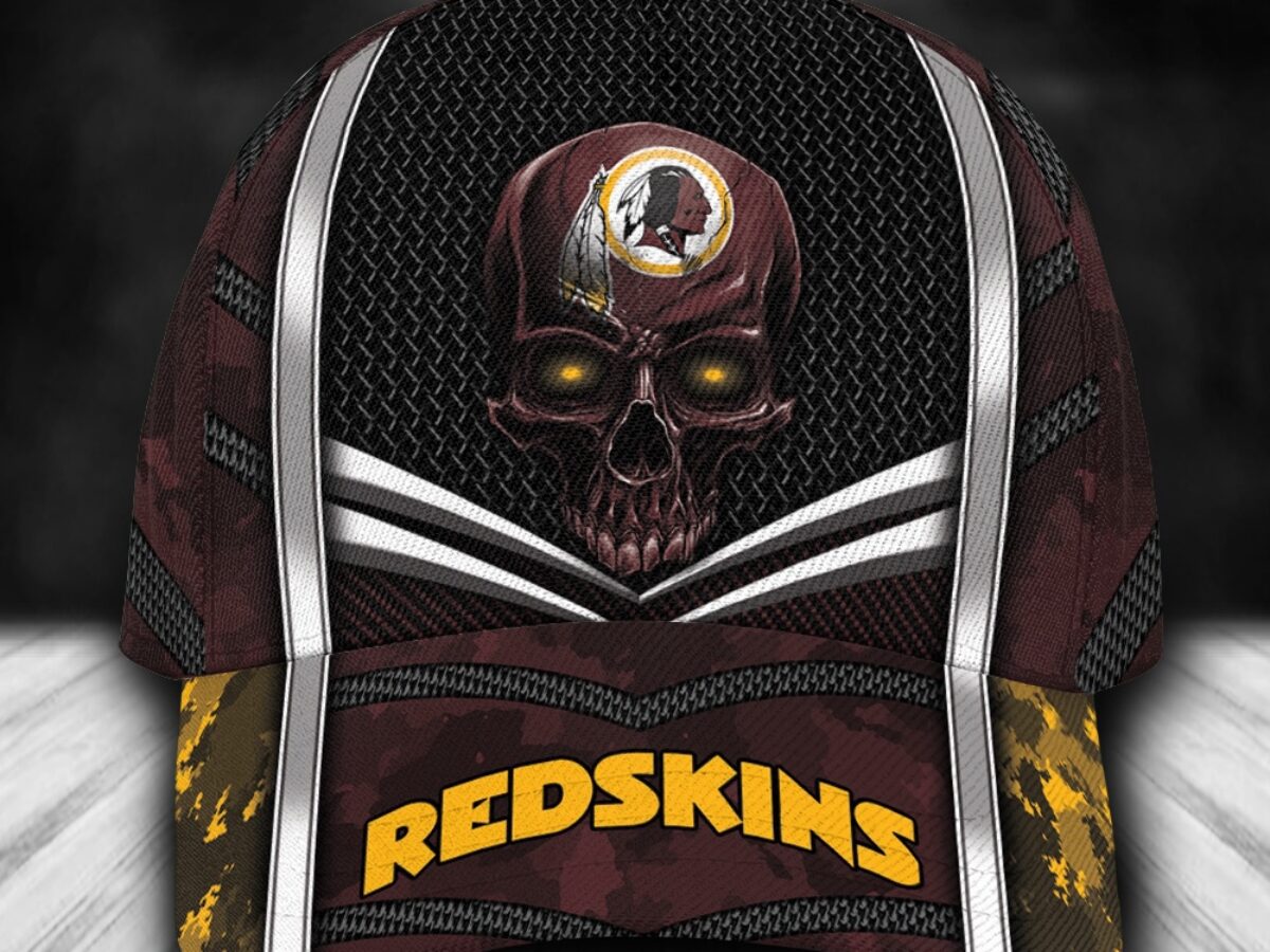 NFL Washington Redskins Special Halloween Skull Custom Baseball Cap