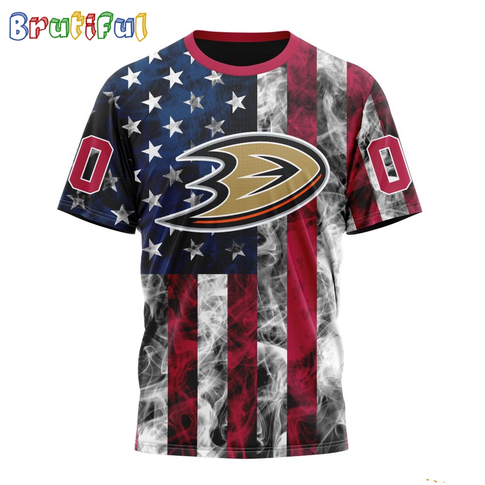 NHL Anaheim Ducks Happy Independence Day The 4th Of July 3D T Shirt 1