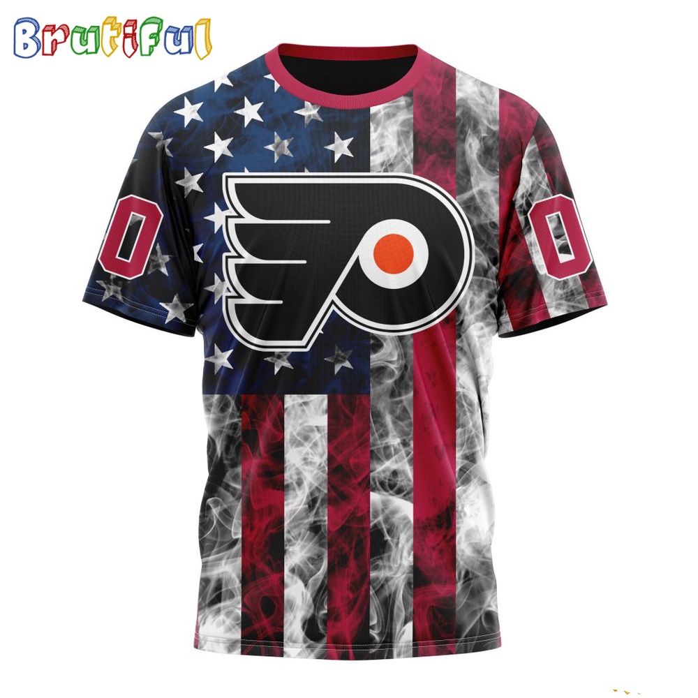 NHL Philadelphia Flyers Happy Independence Day The 4th Of July 3D T Shirt 1
