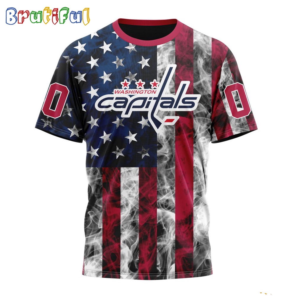 NHL Washington Capitals Happy Independence Day The 4th Of July 3D T Shirt 1
