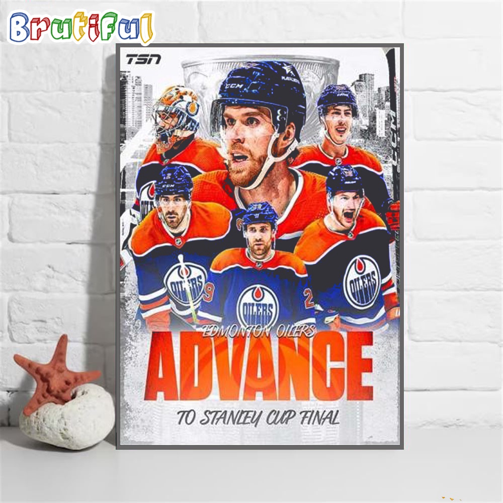 NHL Edmonton Oilers Have Advanced To The 2024 Stanley Cup Finals Wall Art Poster Canvas e80rbl.jpg