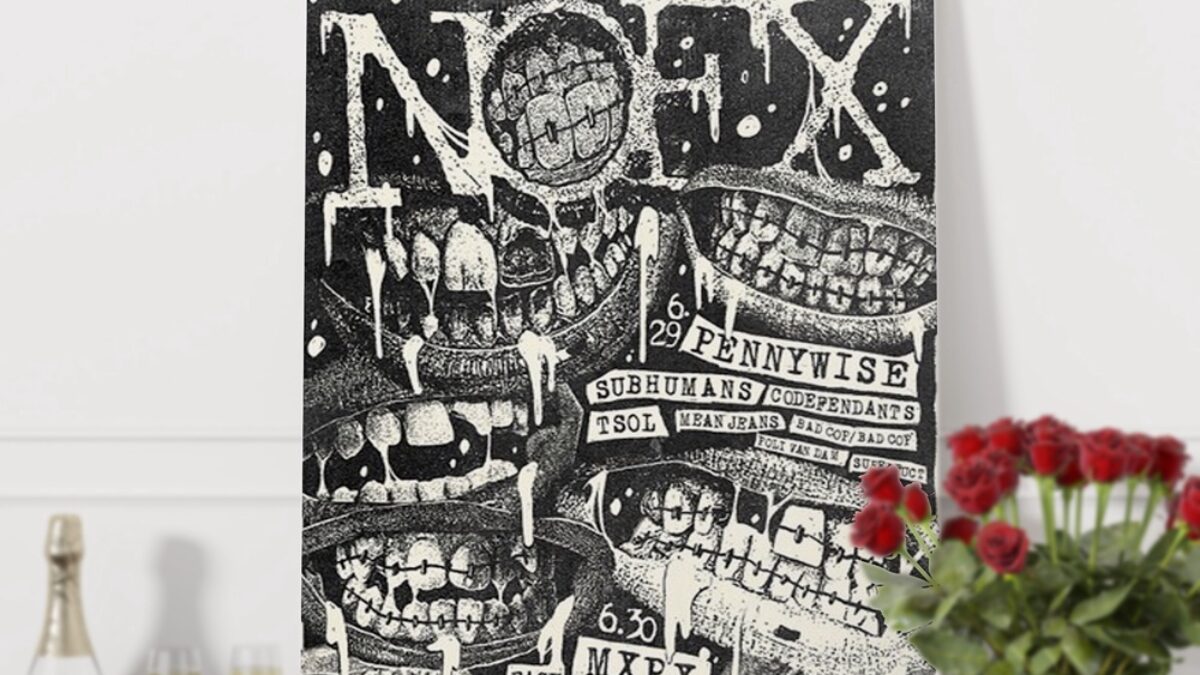 NOFX Portland June 29-30 2024 Tour OR Wall Art Poster Canvas