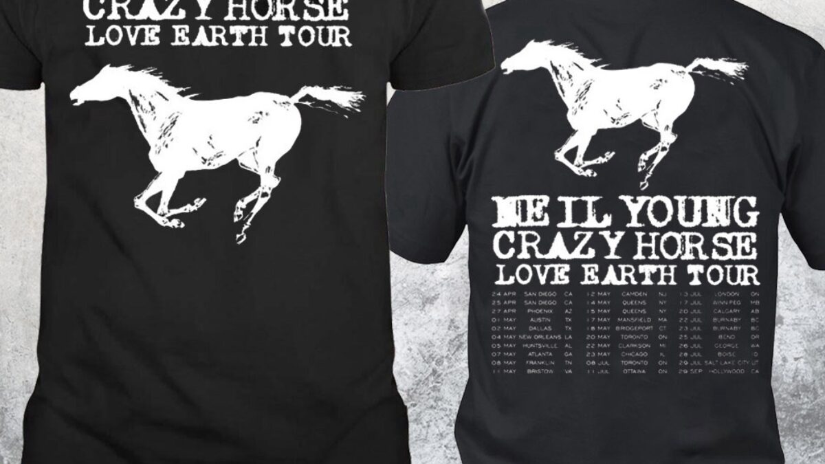 Neil Young Crazy Horse Love Earth Tour 2024 Schedule T Shirt