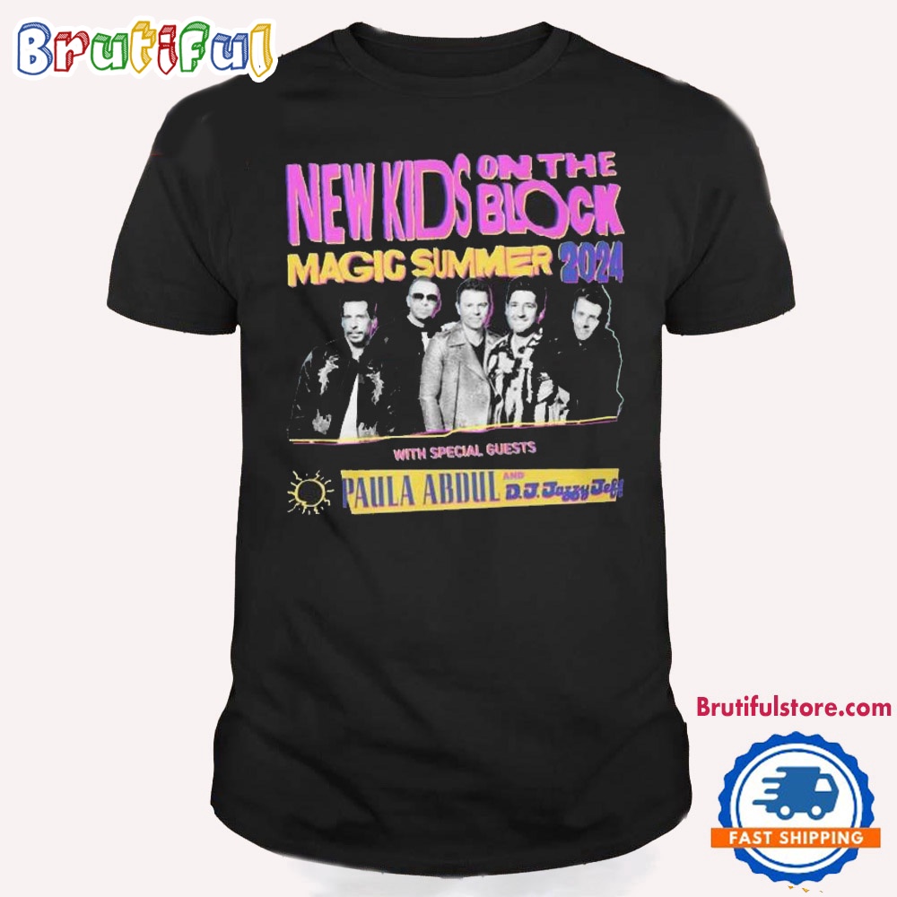 New Kids On The Block Magic Summer 2024 With Special Guest Paula Abdul T Shirt