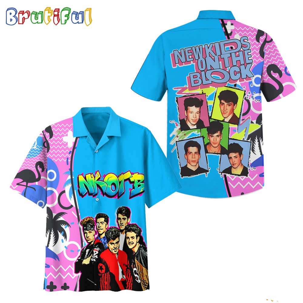 New Kids On The Block Summer Tour 2024 Hawaiian Shirt New Kids On The Block Aloha Shirt