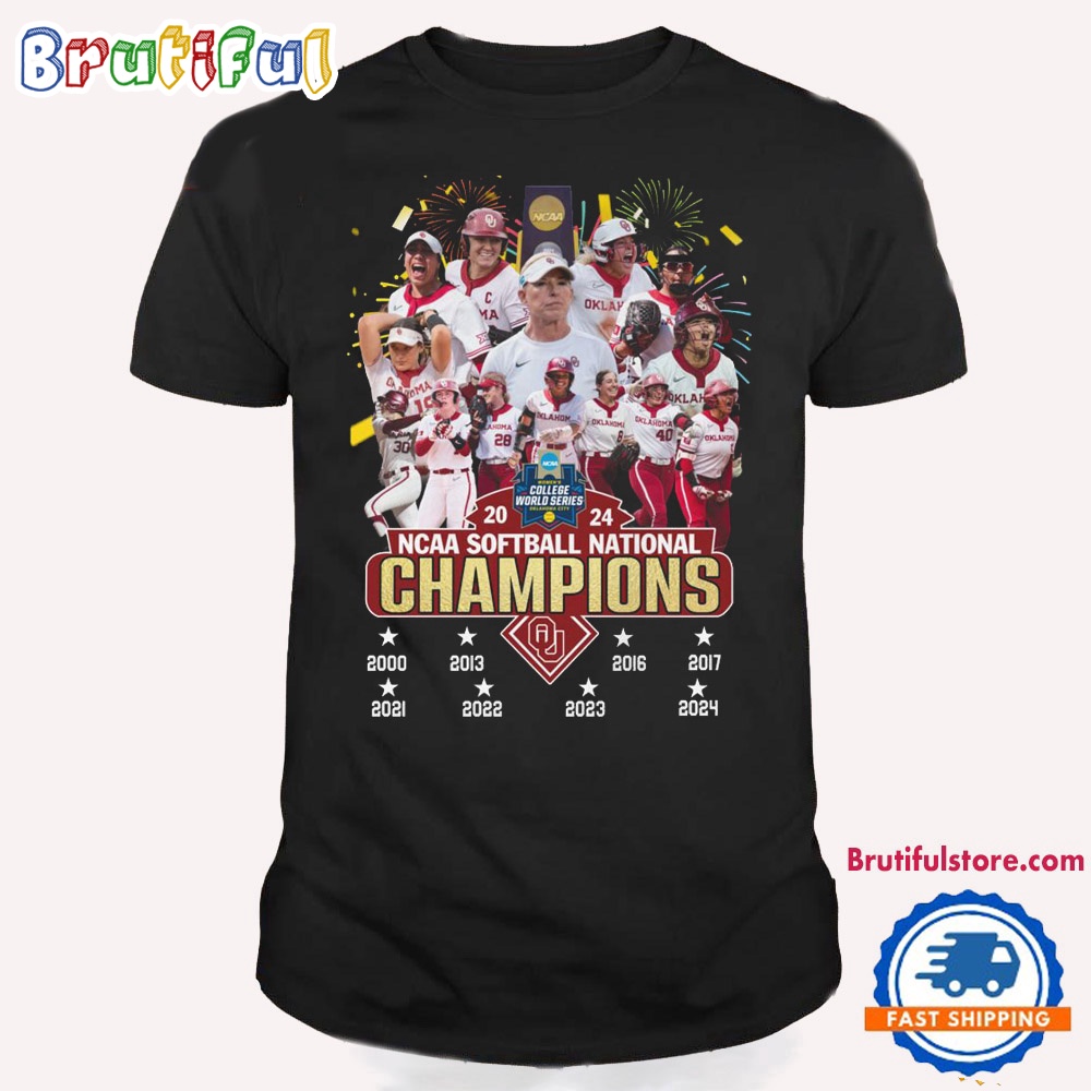 Oklahoma Sooners 2024 NCAA Softball Women's College World Series Champions T Shirt Oklahoma Sooners 2024 Shirt 1