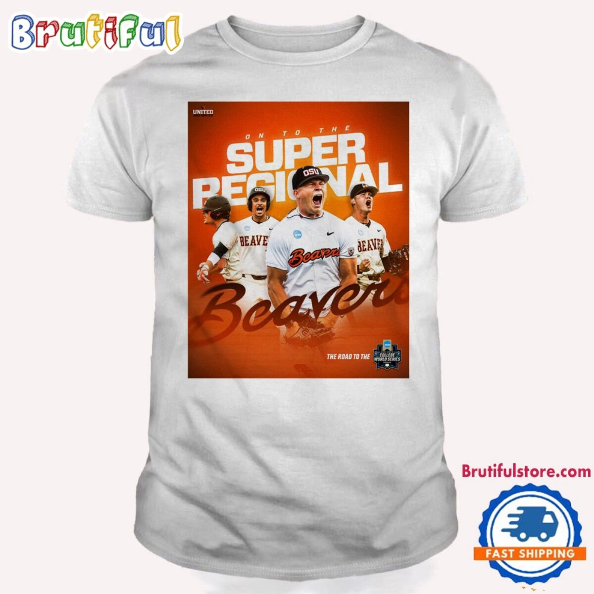 ミュージシャン SUPER BEAVER BASEBALL T-SHIRT XL Oregon State 2024 NCAA Baseball Super Regional Champions T Shirt