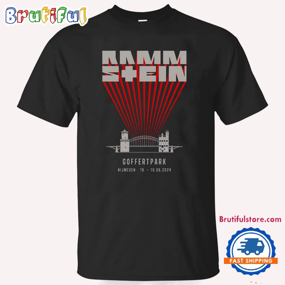 Rammstein Europe Stadium Tour Goffertpark Nijmegen June 18 19 2024 Event T Shirt
