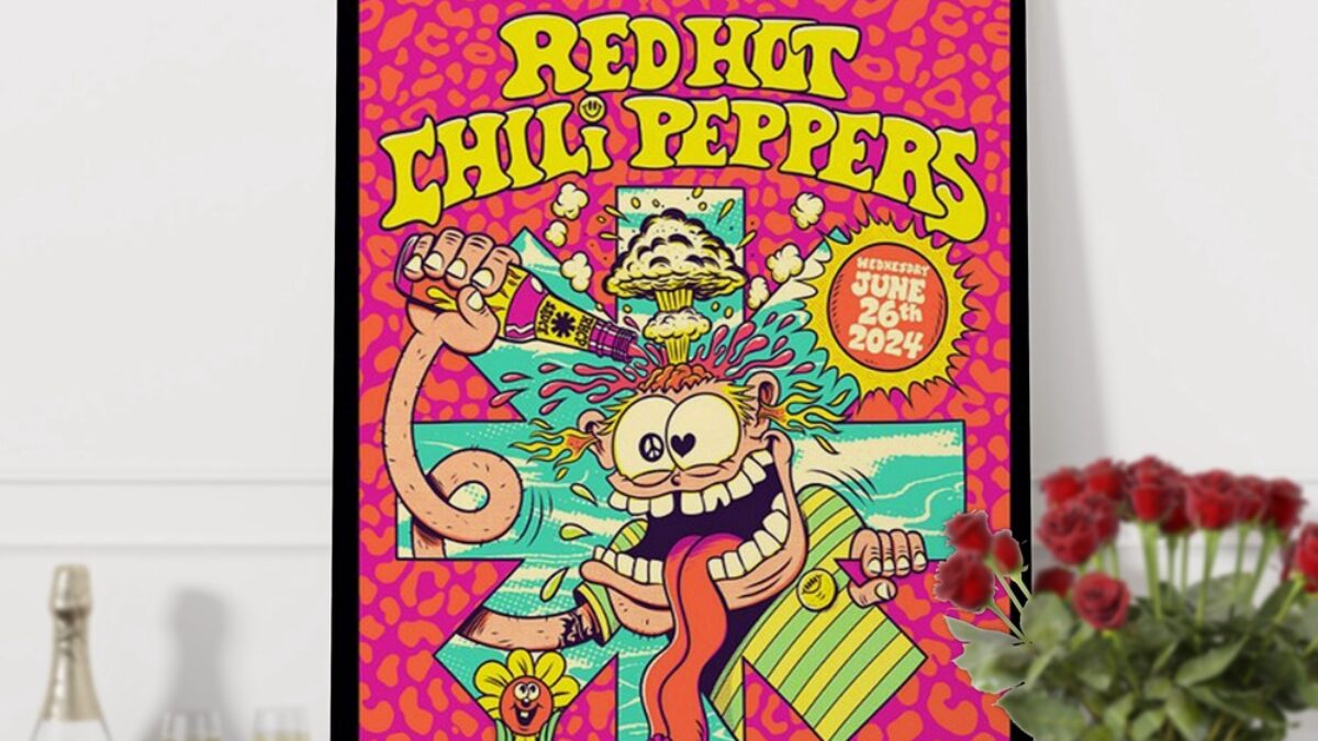 You're hot チリペッパー アートパネル　アメリカ　インテリア Red-Hot-Chili-Peppers-June-26-