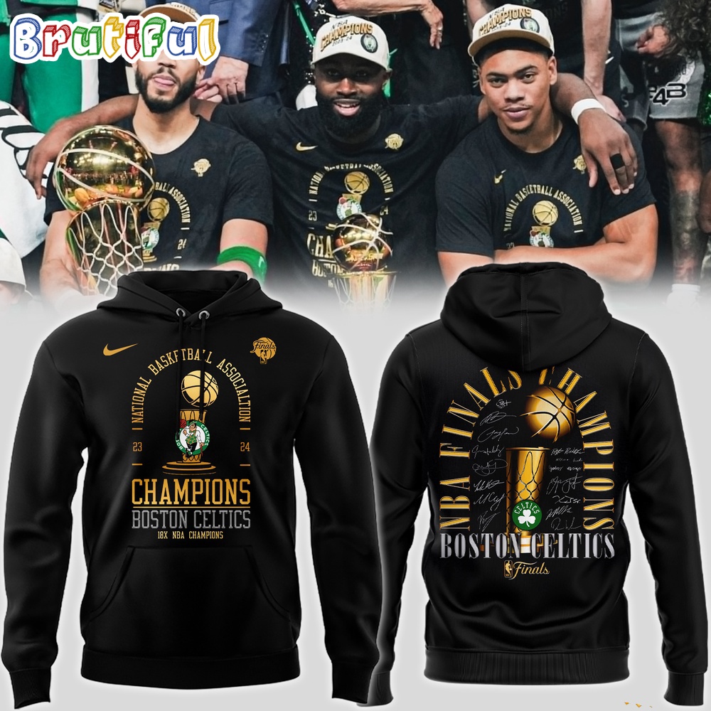 Special 2024 National Basketball Association Champions Boston Celtics Signature Hoodie