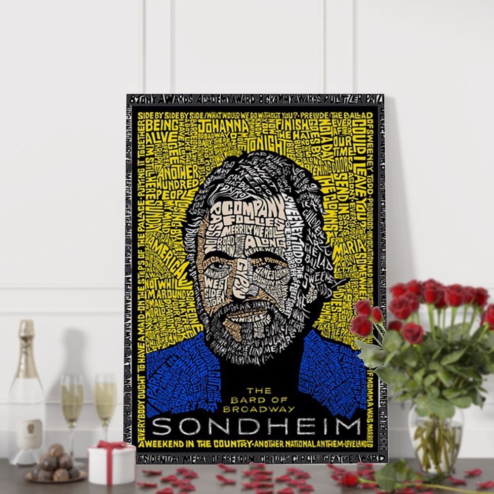 Stephen Sondheim The Bard Of Broadway 2024 Wall Art Poster Canvas