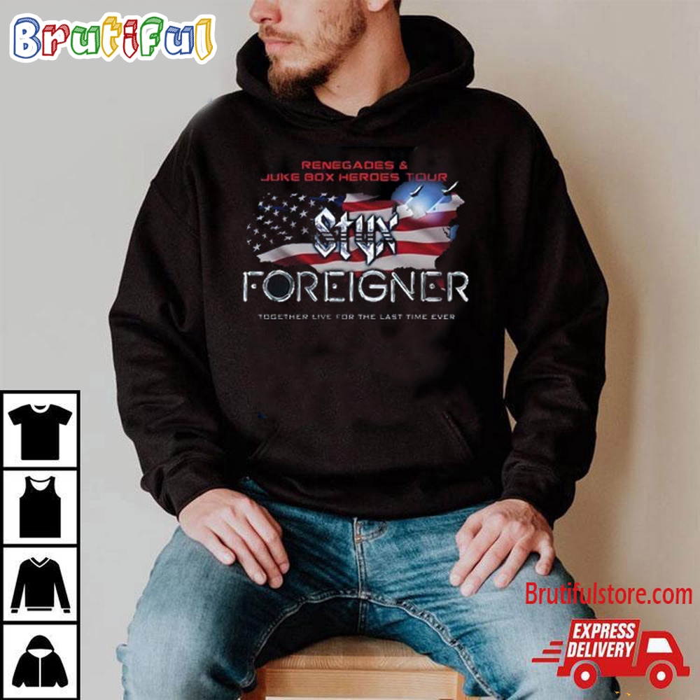 Styx And Foreigner Summer 2024 Tour T Shirt 2