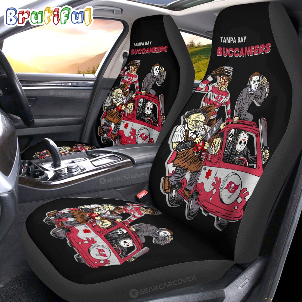 Tampa Bay Buccaneers Horror Characters Essential Halloween Car Seat Covers