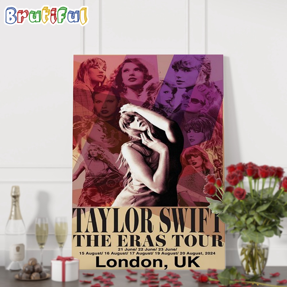 Taylor Swift The Eras Tour June 21 23 2024 London UK Wall Art Poster Canvas