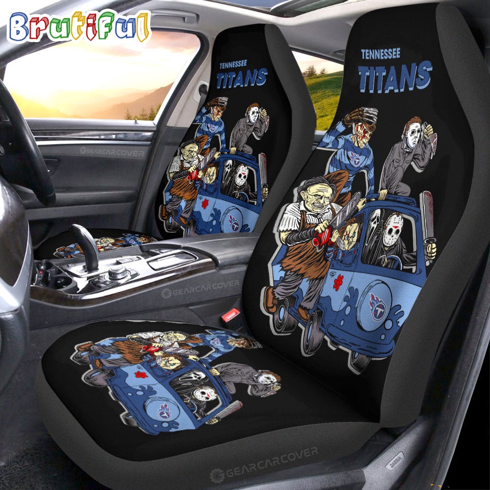 Tennessee Titans Horror Characters Essential Halloween Car Seat Covers