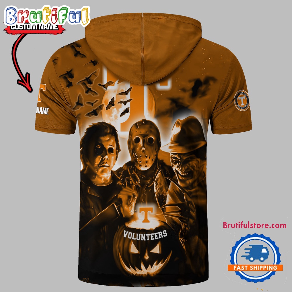 Tennessee Volunteers Horror Characters Essential Halloween Sleeveless Hoodie 2