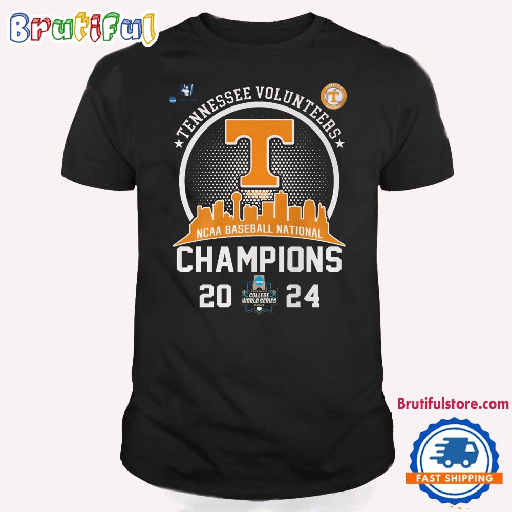 Tennessee Volunteers NCAA Mens Baseball National Champions 2024 Team Graphics T Shirt
