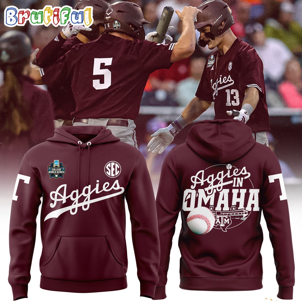 Texas AM Aggies 2024 NCAA Baseball Mens College World Series Omaha Hoodie