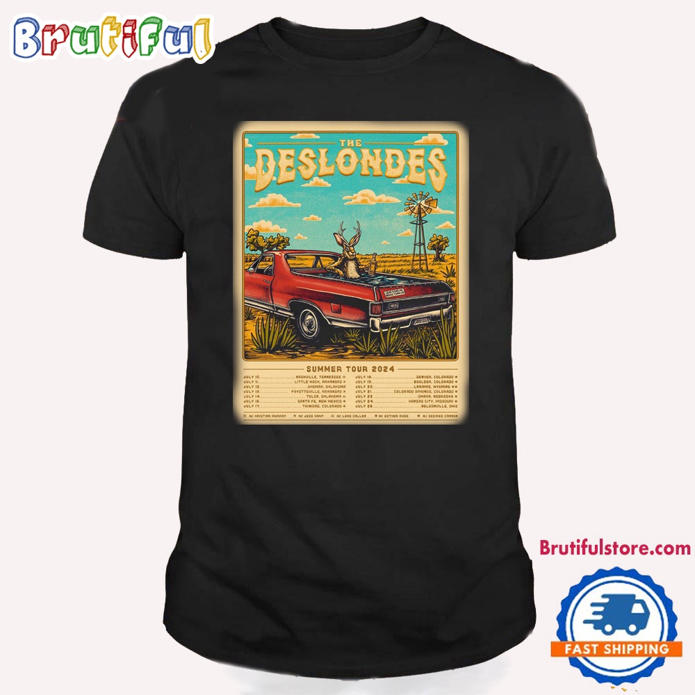 The Deslondes Summer Tour 2024 Schedule T Shirt