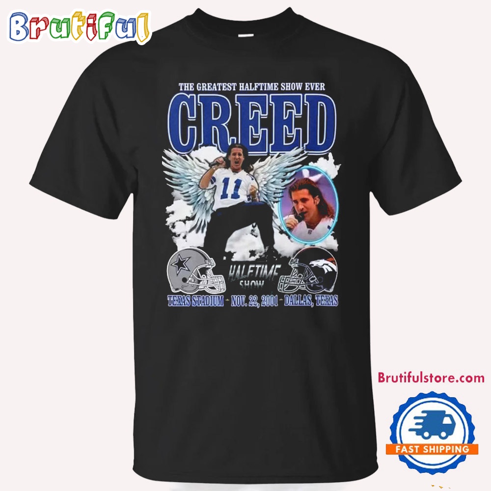 The Greatest Halftime Show Ever Creed Shirt Creed Halftime Show Dallas Cowboys And Denver Broncos T Shirt 1