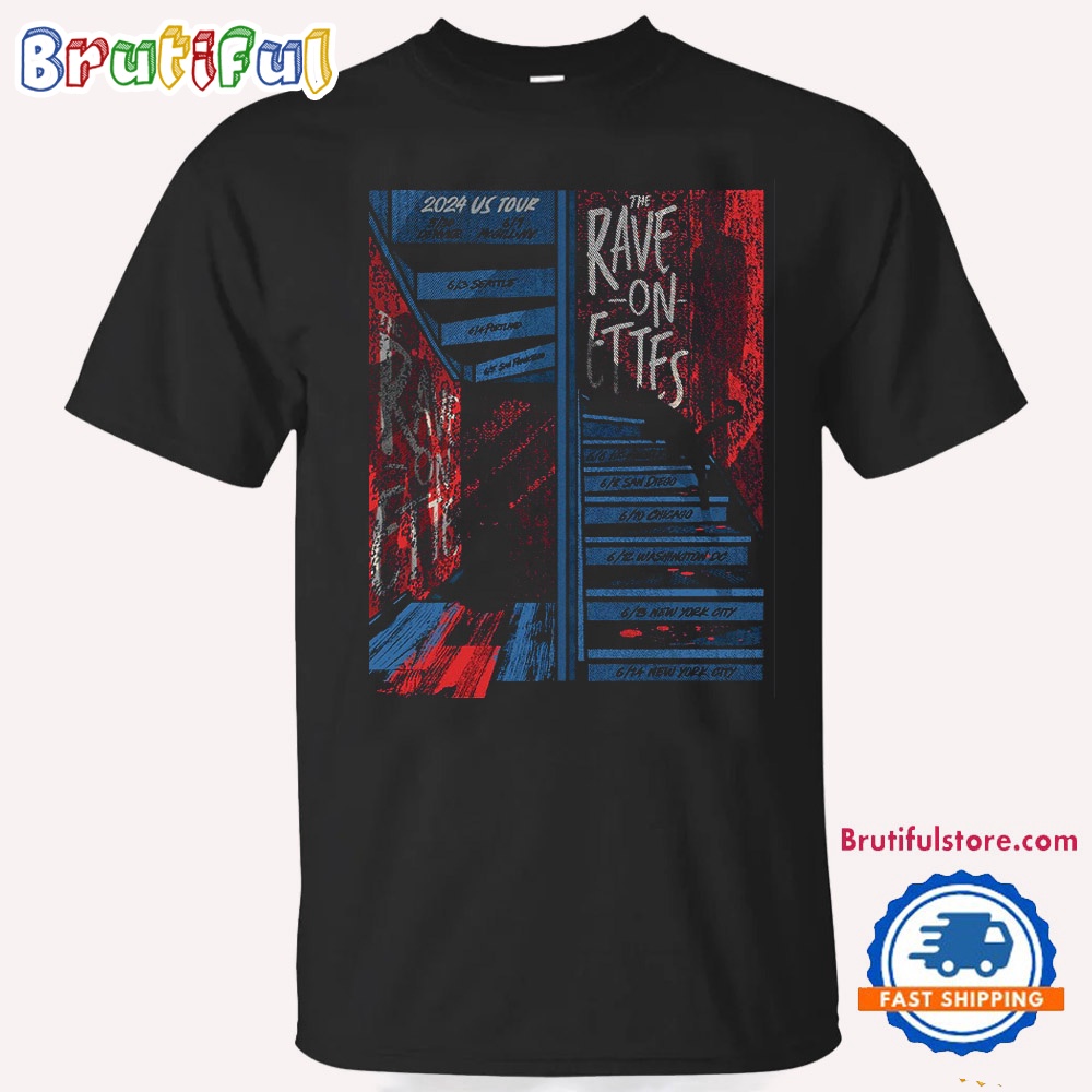 The Raveonettes 2024 US Tour T Shirt