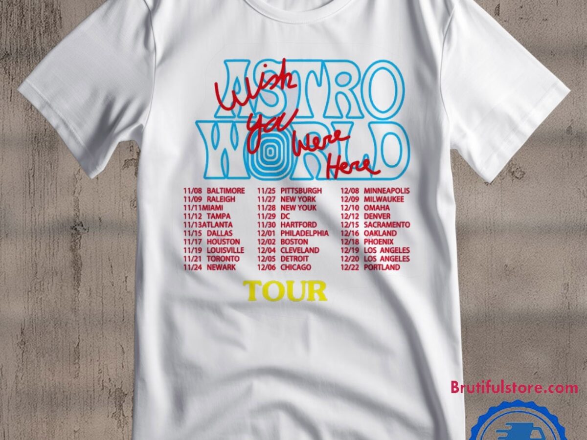 Travis Scott Graphic Shirt, Astroworld Tour T-Shirt, Travis