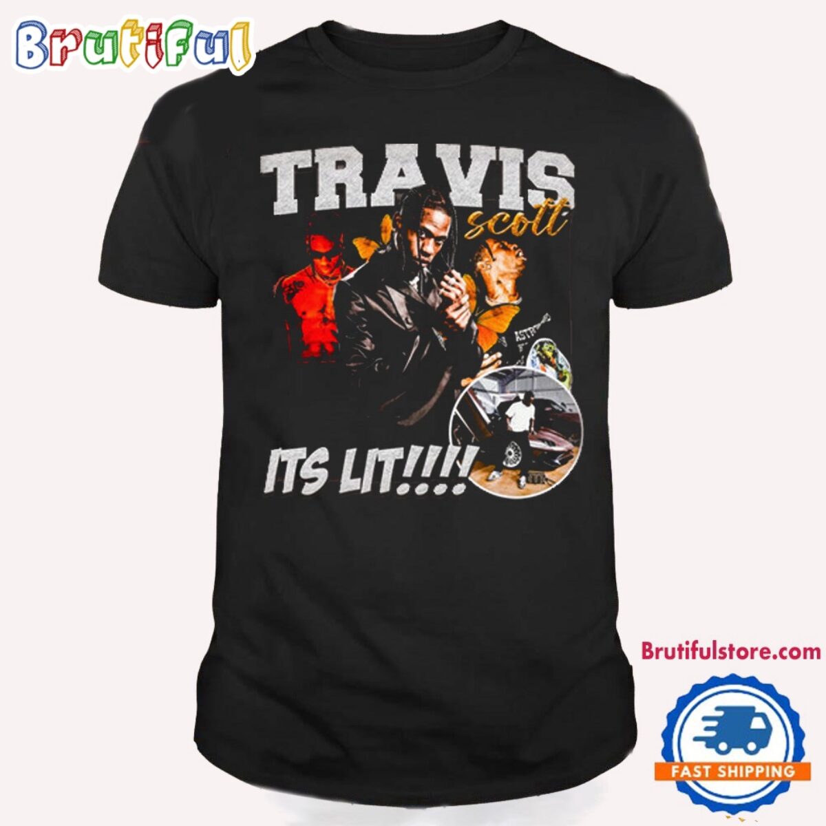 Xxx juiceWorld TravisScottまとめ売り Travis Scott Its Lit Graphic T Shirt, Travis Scott T Shirt