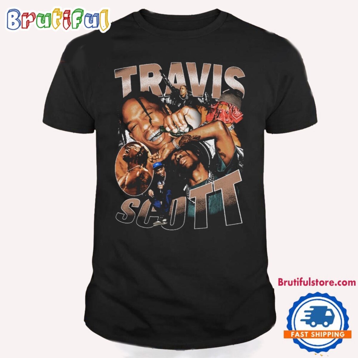 Travis Scott Tee Shirt Hiphop Rap Style Concert Utopia