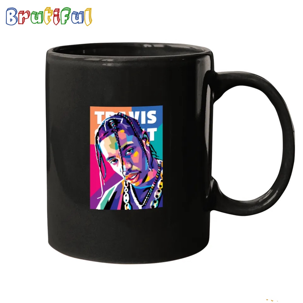 Travis Scotts In Wpap Style Mugs Travis Scott Mug