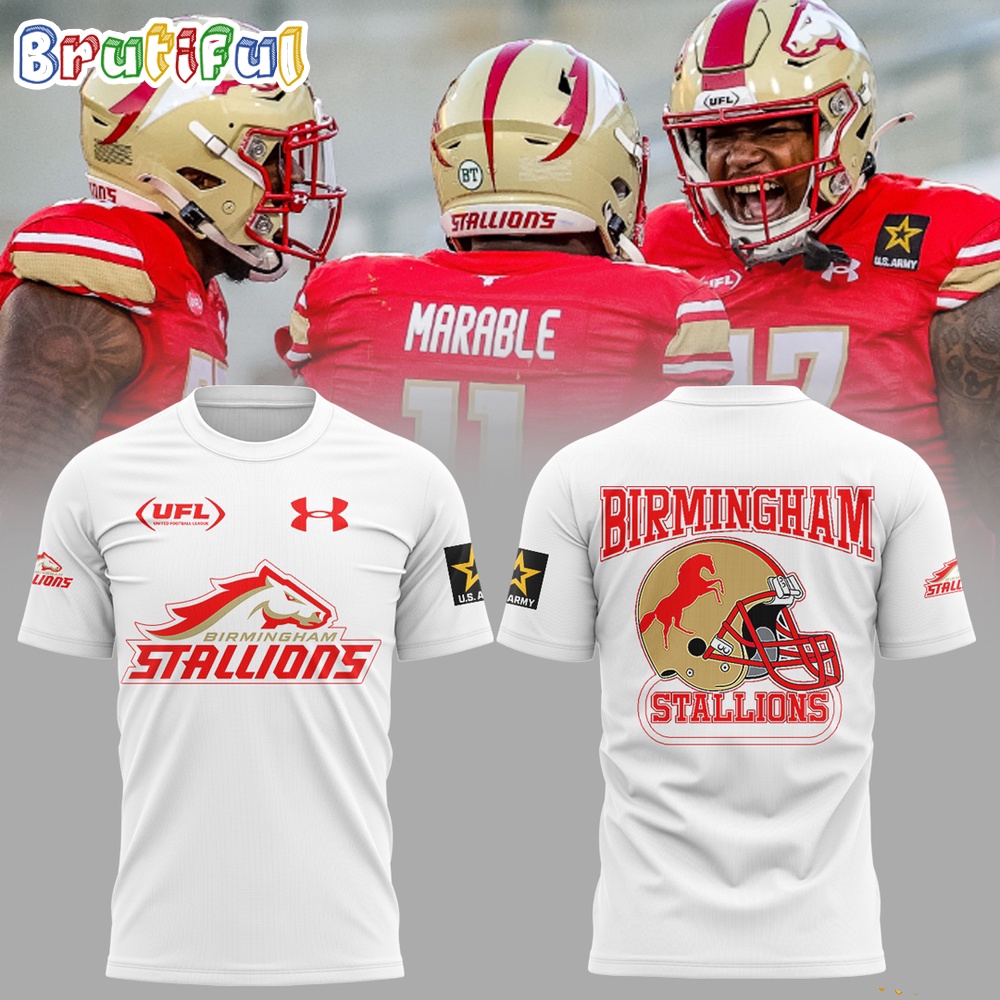 UFL Birmingham Stallions Football 2024 T Shirt