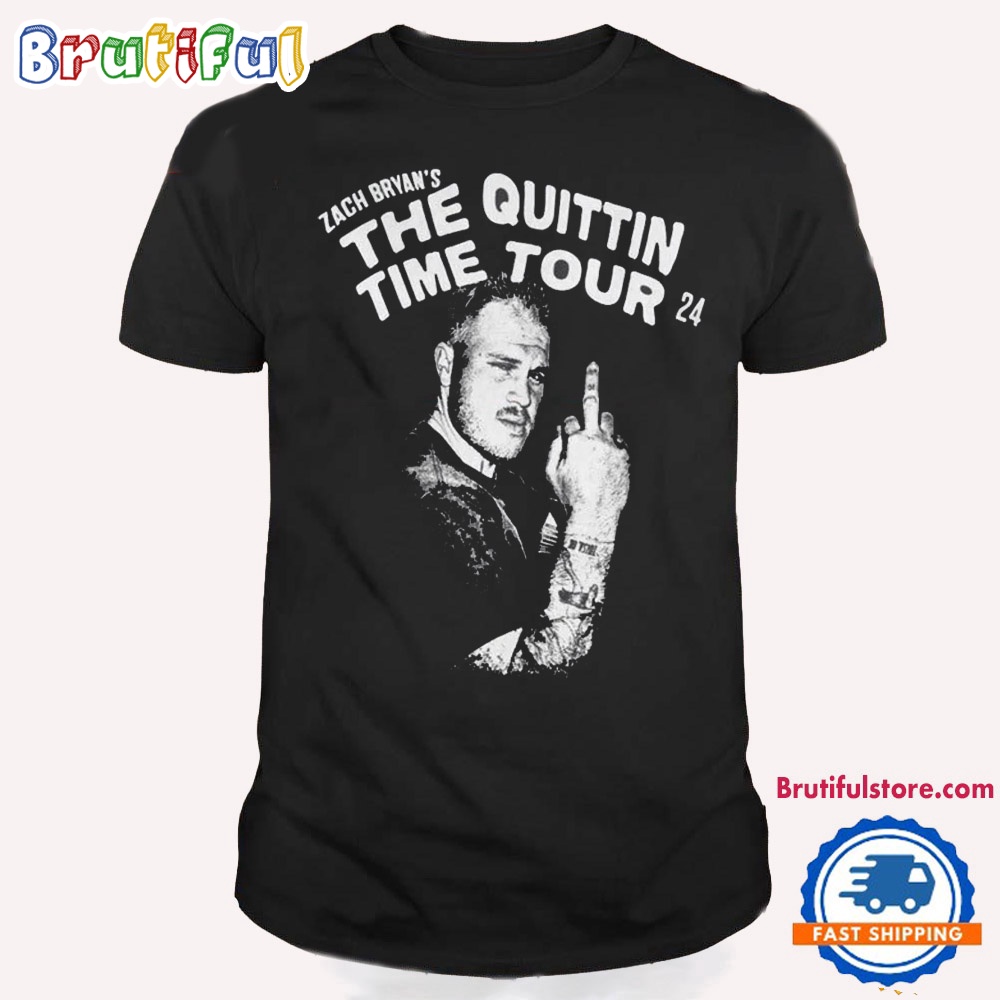 Vintage The Quittin Time Tour Bryan T Shirt Zach Fan Tee 1