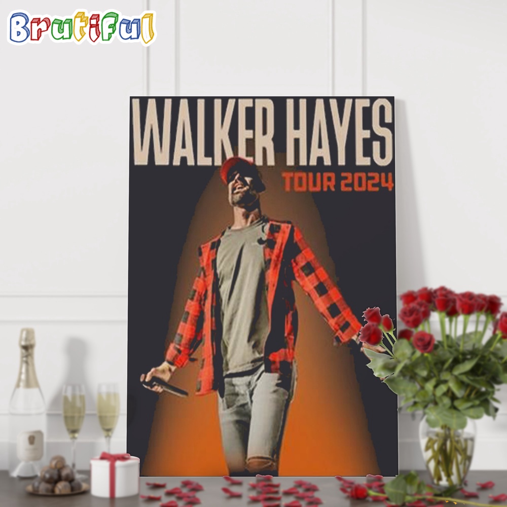 Walker Hayes 2024 Music Tour Wall Art Poster Canvas