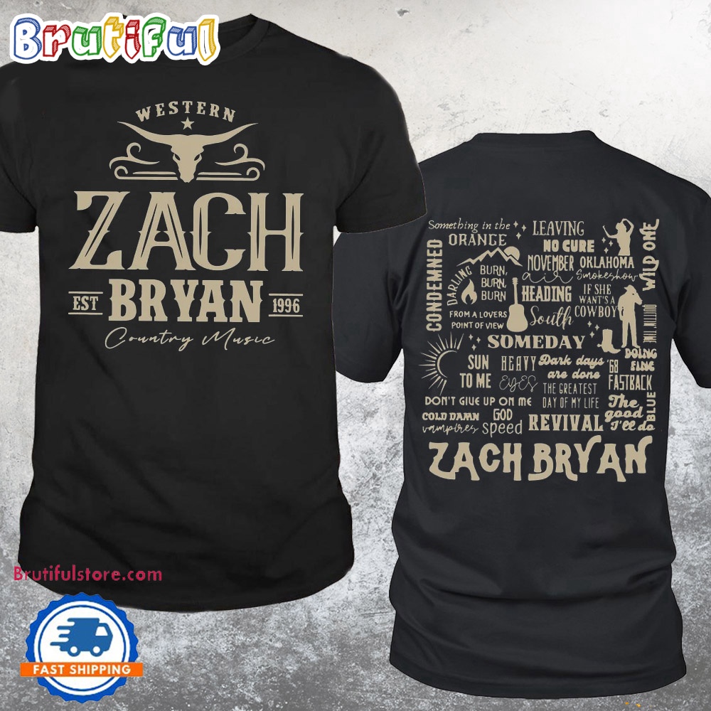 Zach Bryan Quittin Time Tour Shirt Funny Middle Finger Bryan Shirt Zach Retro 90s Shirt
