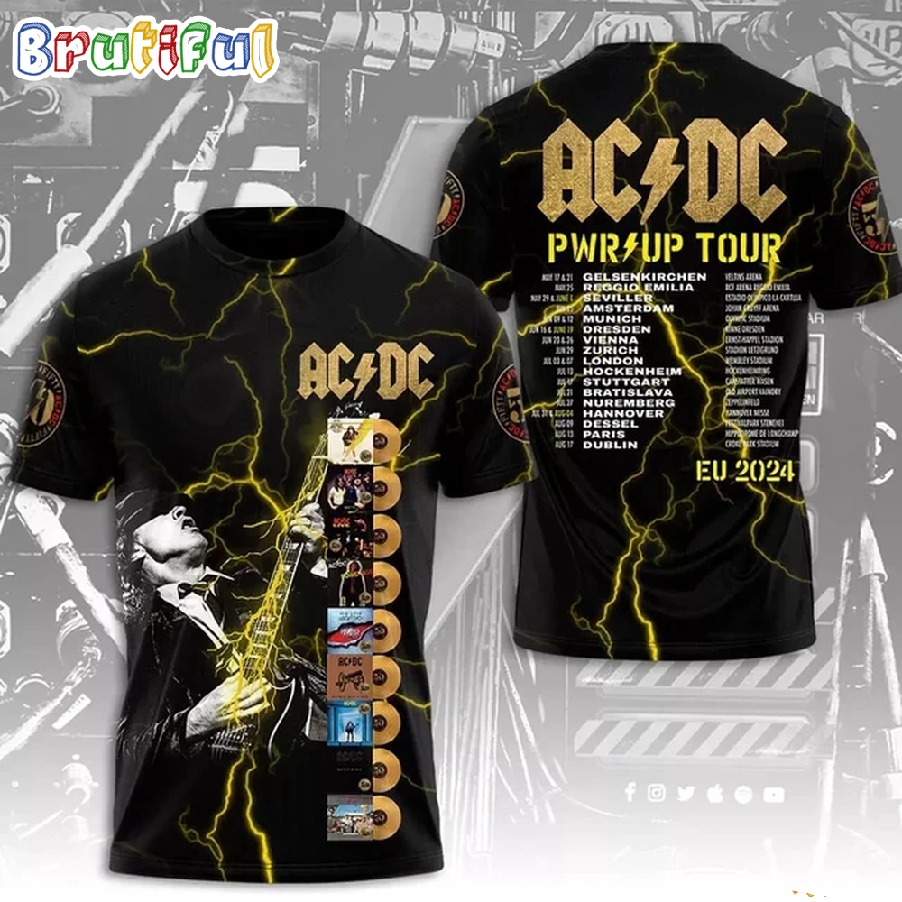 ACDC Band Pwr Up World Tour 2024 All Over Print Shirt