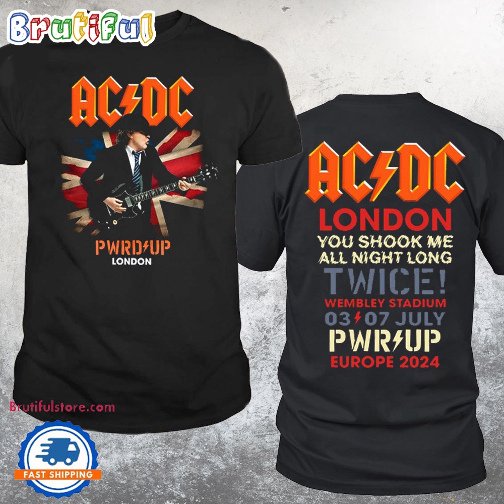 ACDC Union Jack London 2024 Tour T Shirt