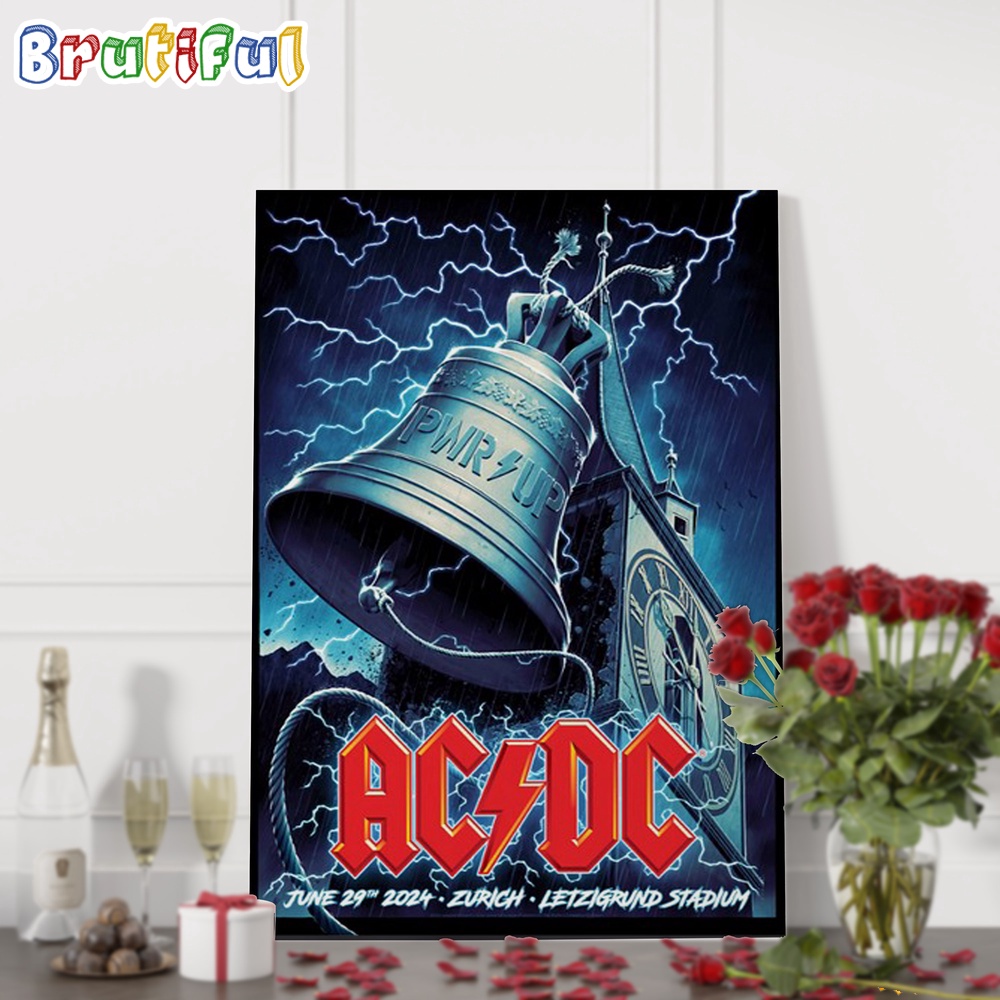 ACDC Zurich Letzigrund Stadium Switzerland June 29 2024 Print Wall Art Poster Canvas