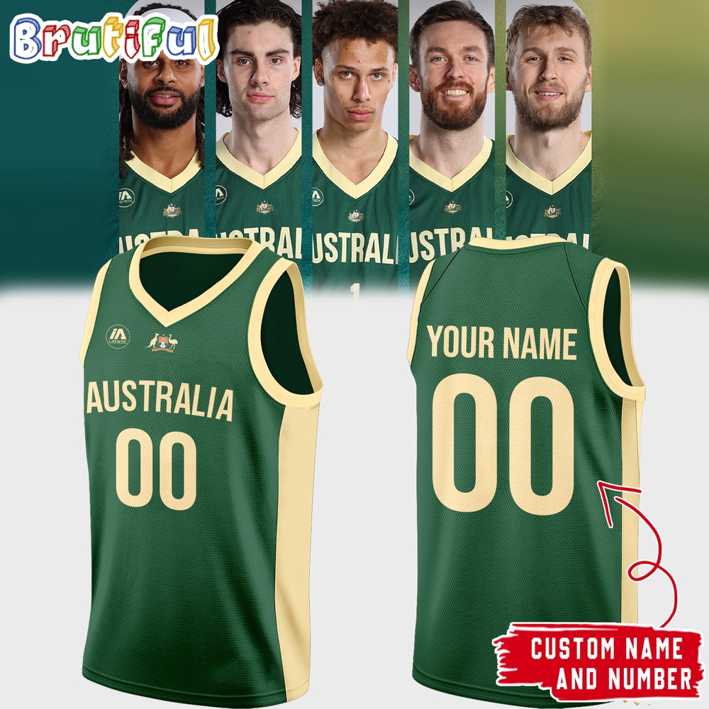 Australia Basketball 2024 Jersey Shirt