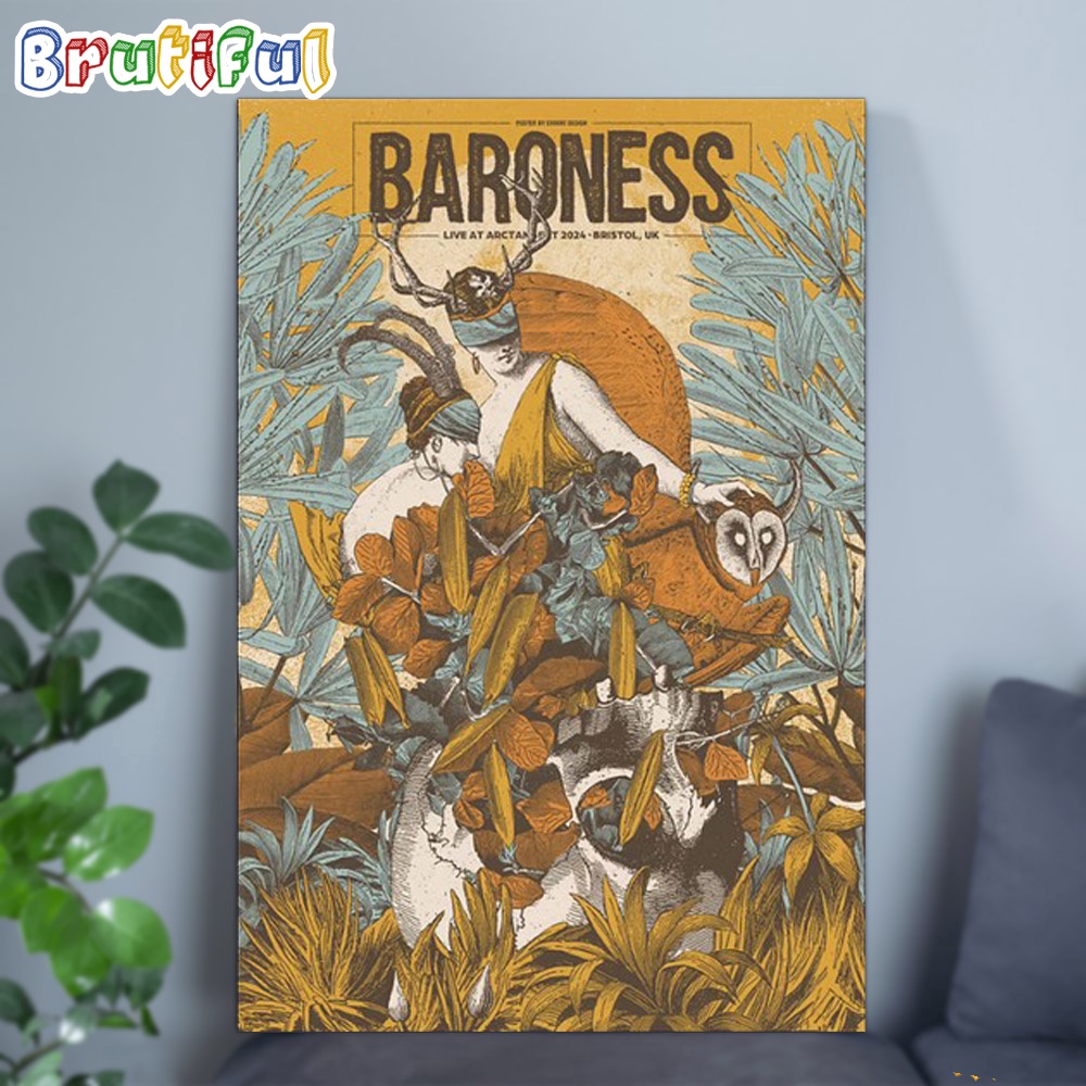 Baroness 2024 Live At ArcTanGent Festival Bristol UK Wall Art Poster Canvas